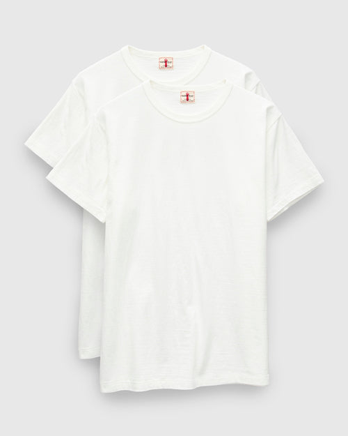 2-Pack Tube Knit Tee in White
