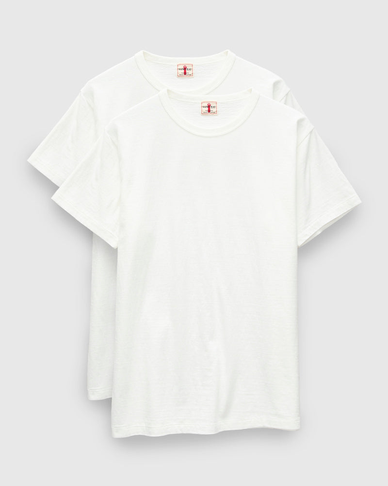 2-Pack Tube Knit Tee in White