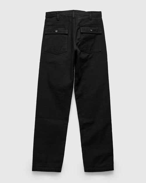 SJ52BK 15oz Slub Selvedge Baker Pants in Black
