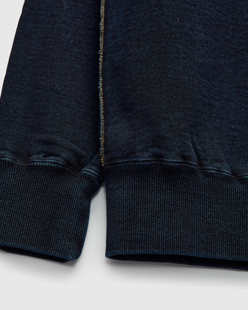 "Natural Dye" Crewneck Sweatshirt in Kakishibu Indigo