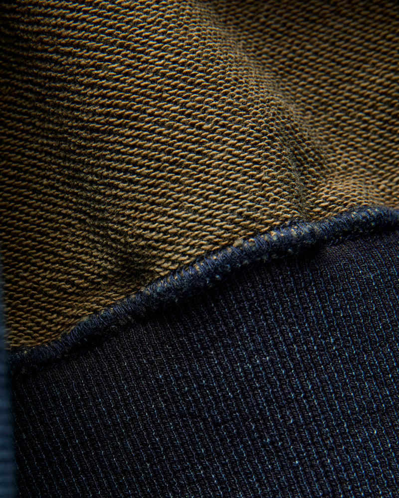 "Natural Dye" Crewneck Sweatshirt in Kakishibu Indigo