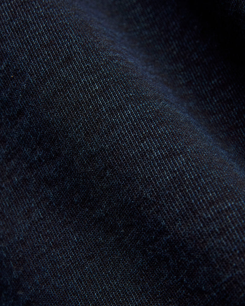 "Natural Dye" Crewneck Sweatshirt in Kakishibu Indigo