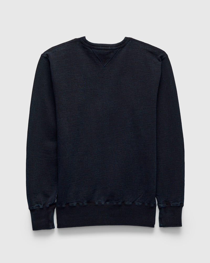 "Natural Dye" Crewneck Sweatshirt in Kakishibu Indigo