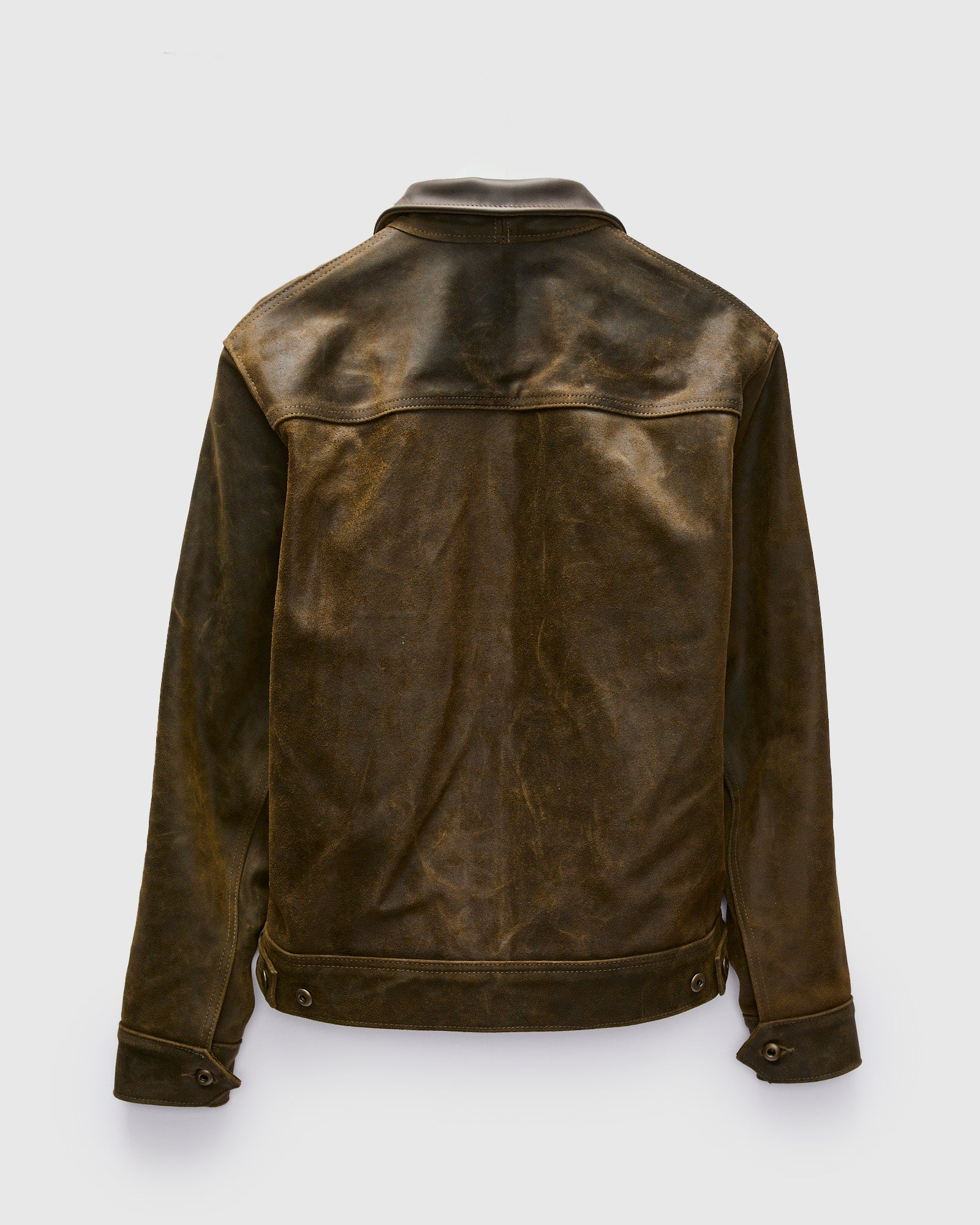 371 Sueded Cowhide Delivery Jacket in Olive – Blue Owl Workshop