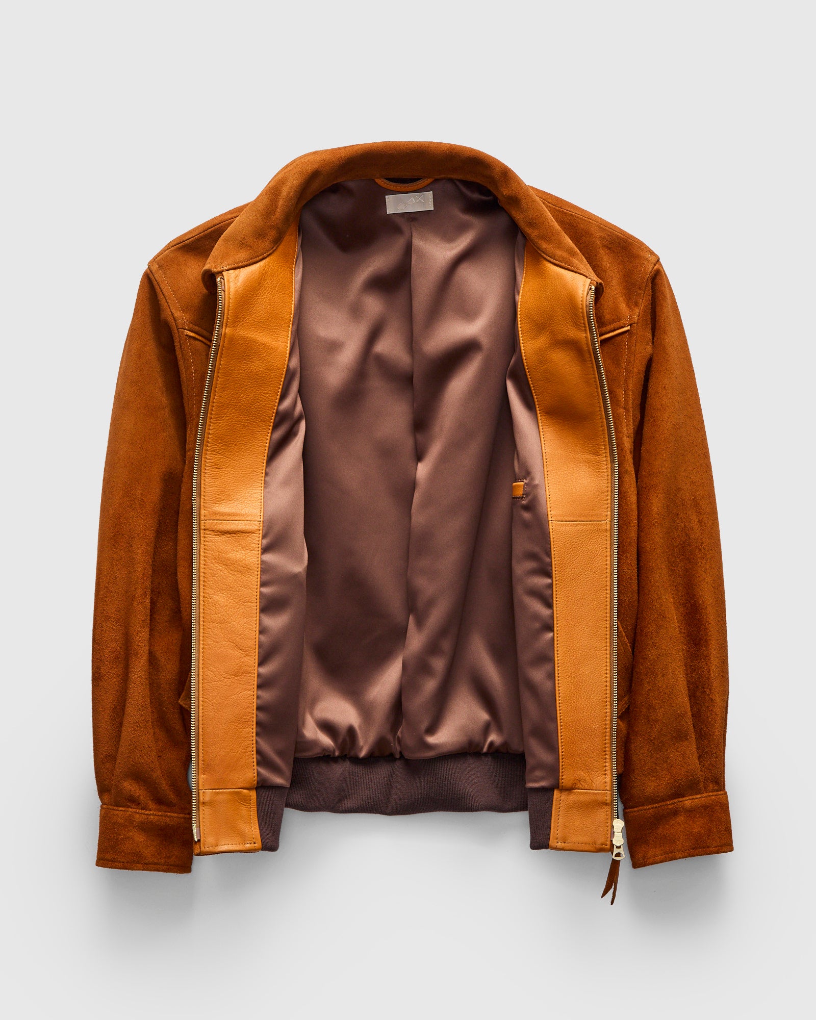 MSP-4043 Western Yoke Leather Jacket in Brown Suede – Blue Owl