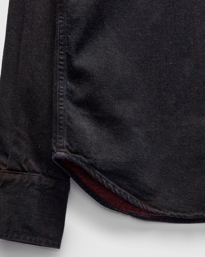 "Bengala" Western Shirt in Indigo Red