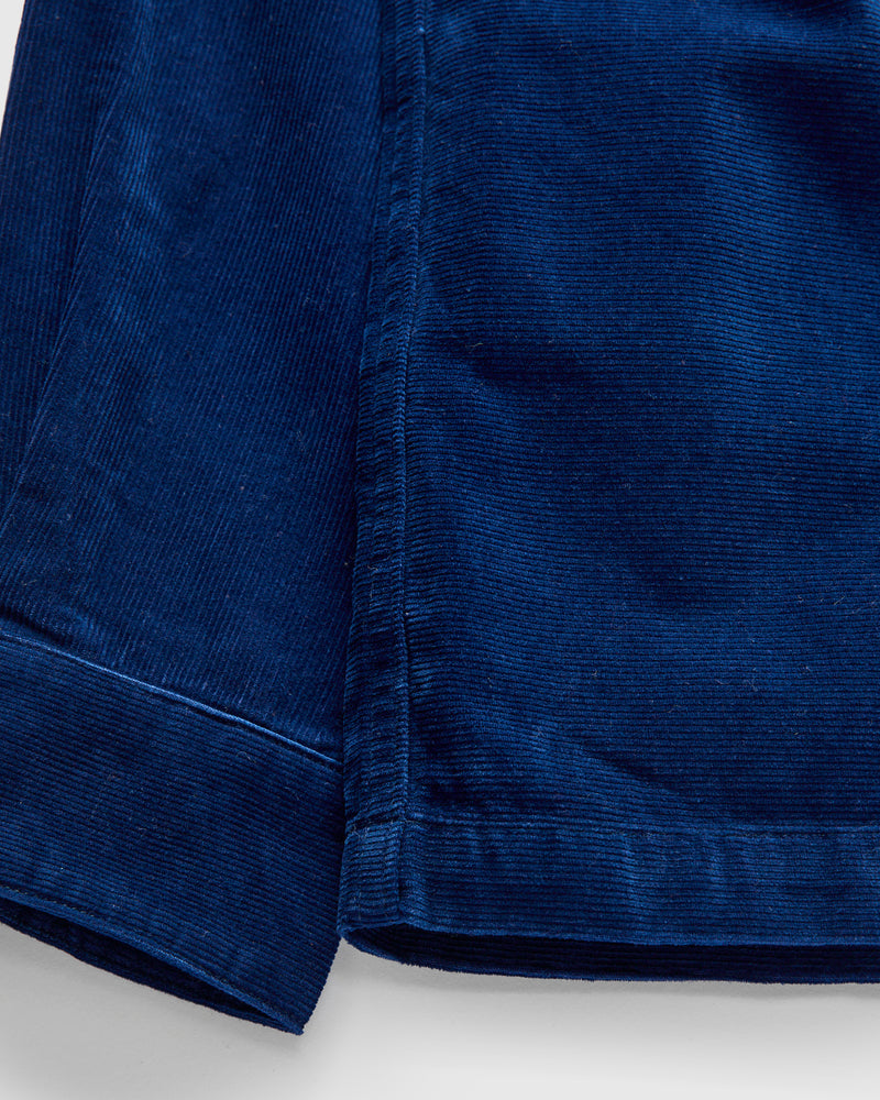 "Bunta Print" Corduroy Shirt in Indigo