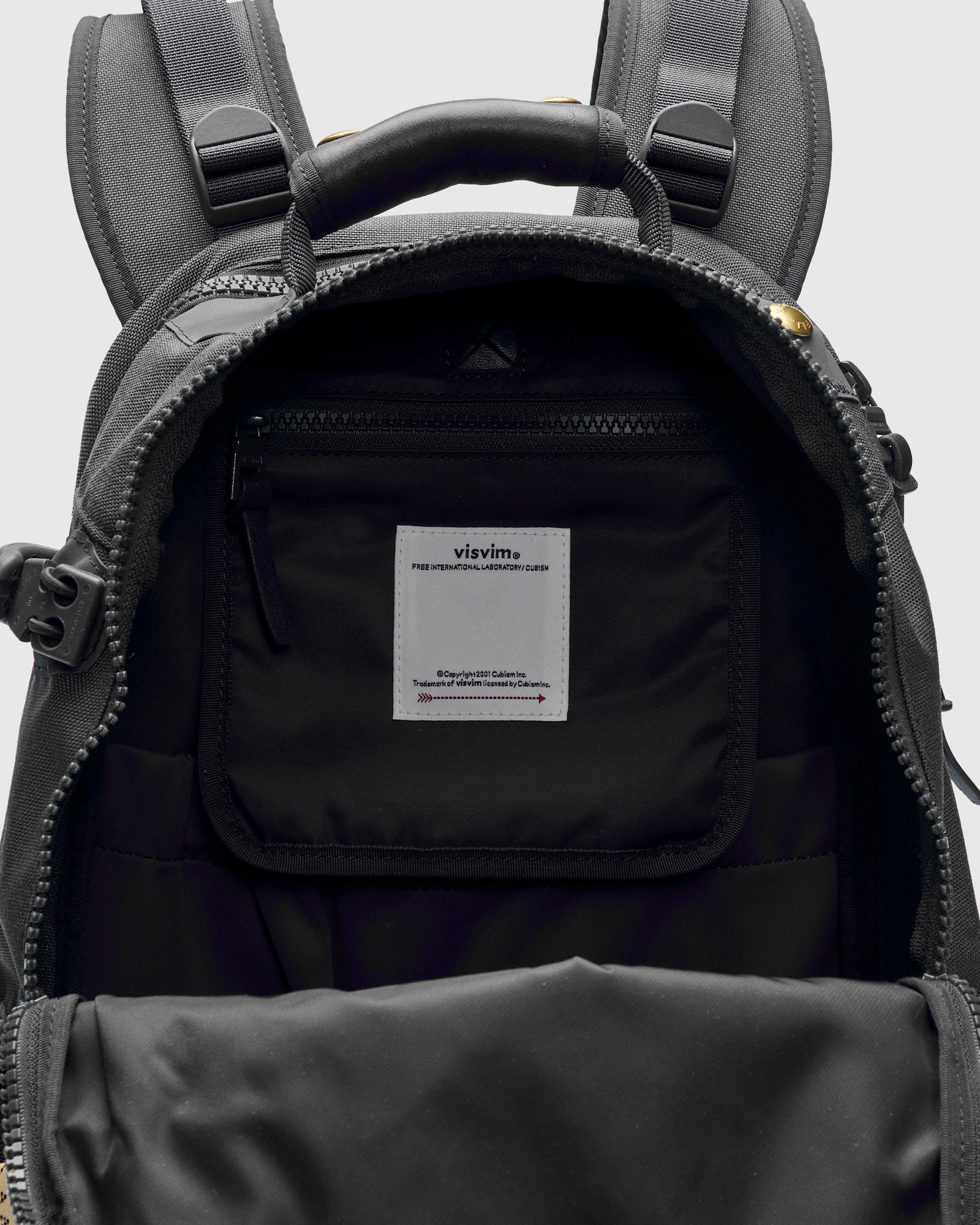 バッグ Visvim Cordura 20L Backpack Grey Cordura 20L Backpack in Charcoal Lambskin – Blue Owl Workshop