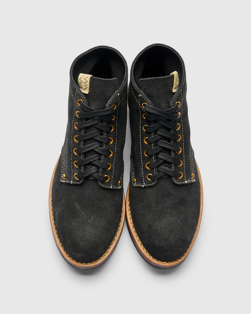 Brigadier Boots-Folk in Black Suede