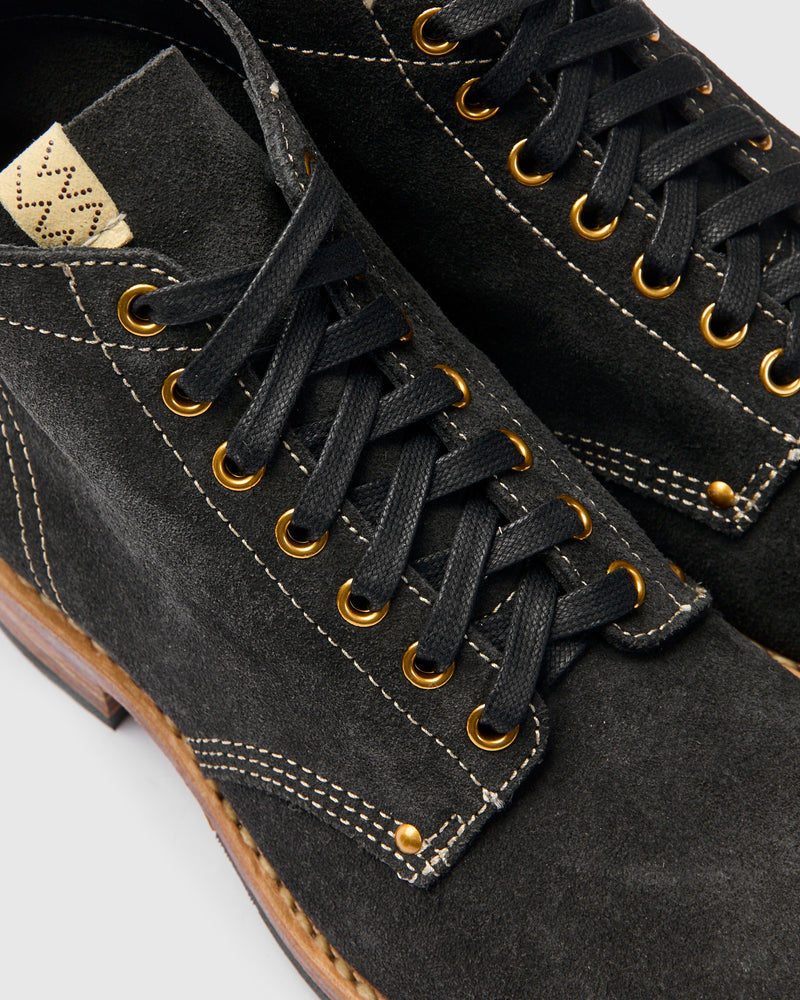 Brigadier Boots-Folk in Black Suede