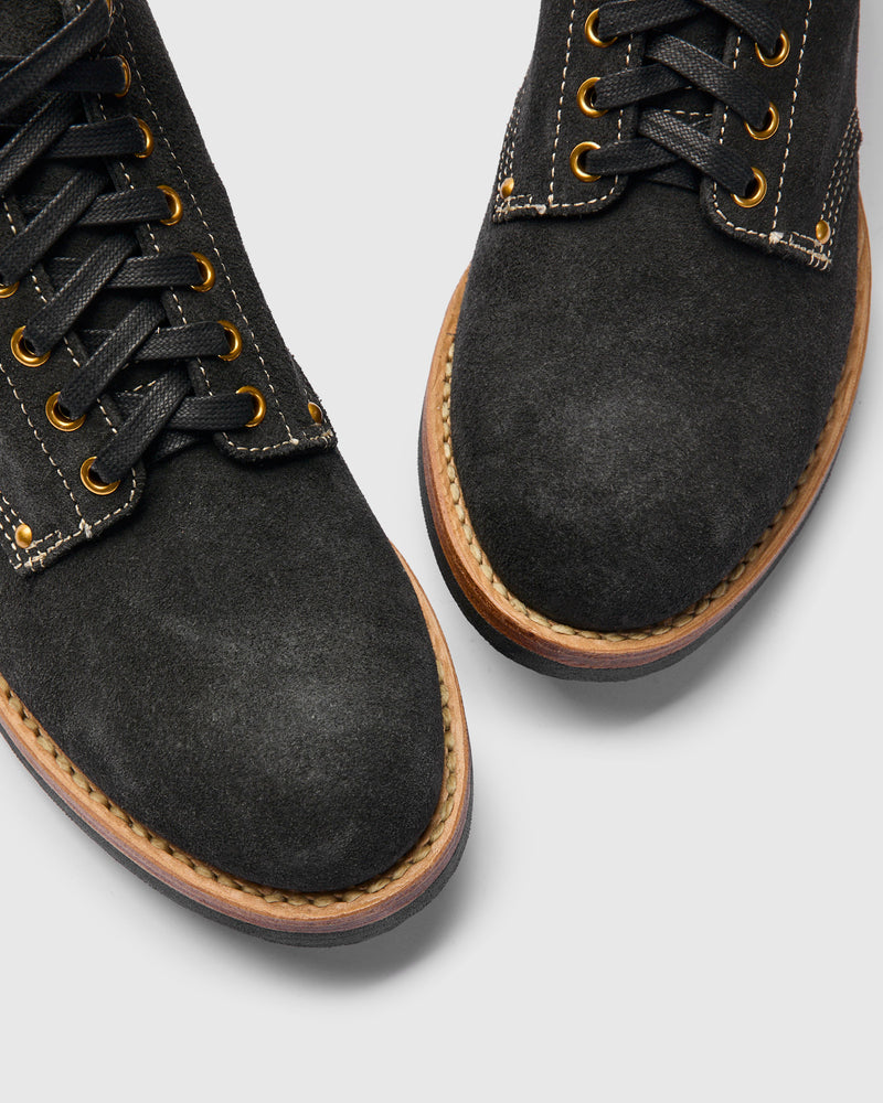 Brigadier Boots-Folk in Black Suede
