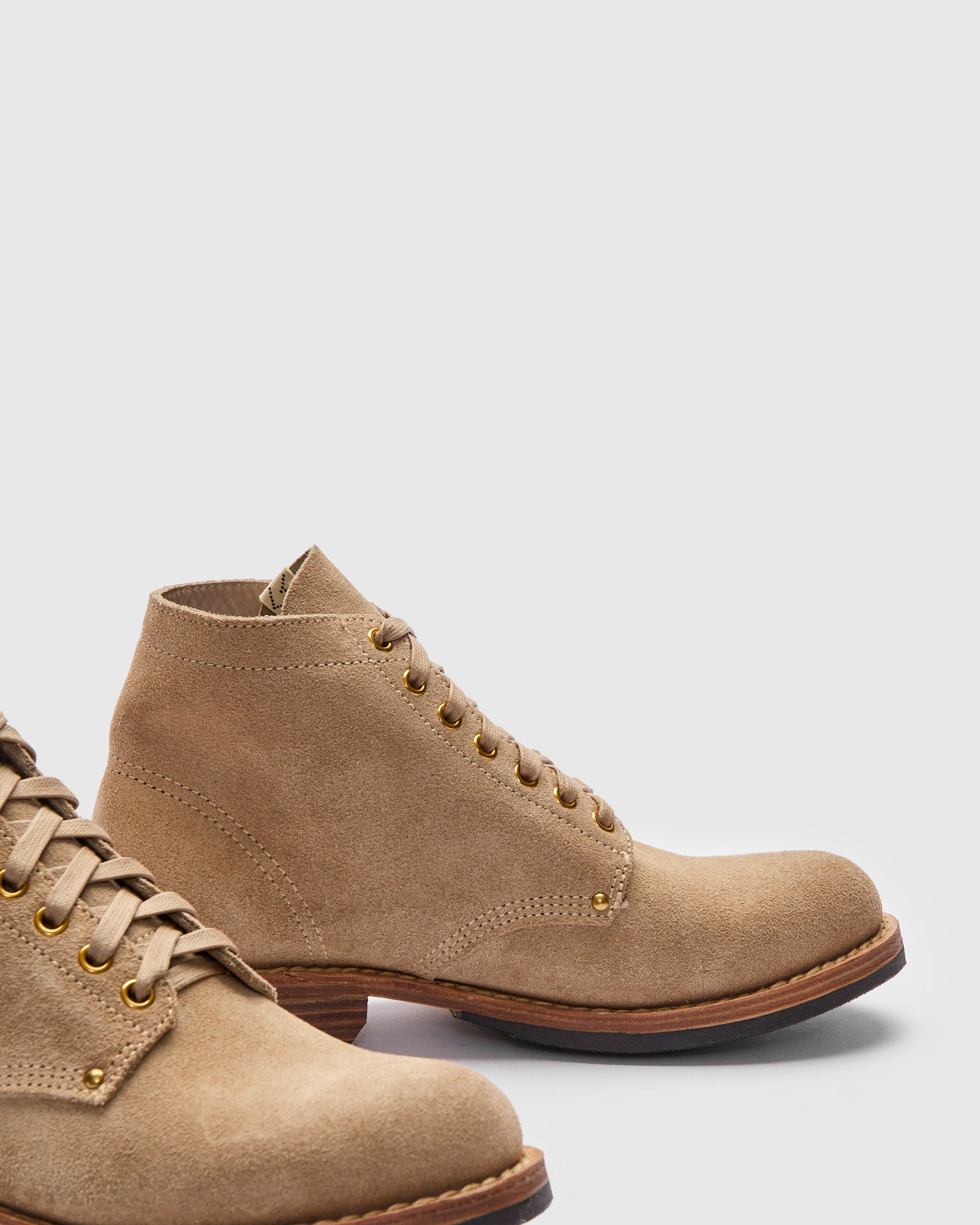 Brigadier Boots-Folk in Sand Suede – Blue Owl Workshop