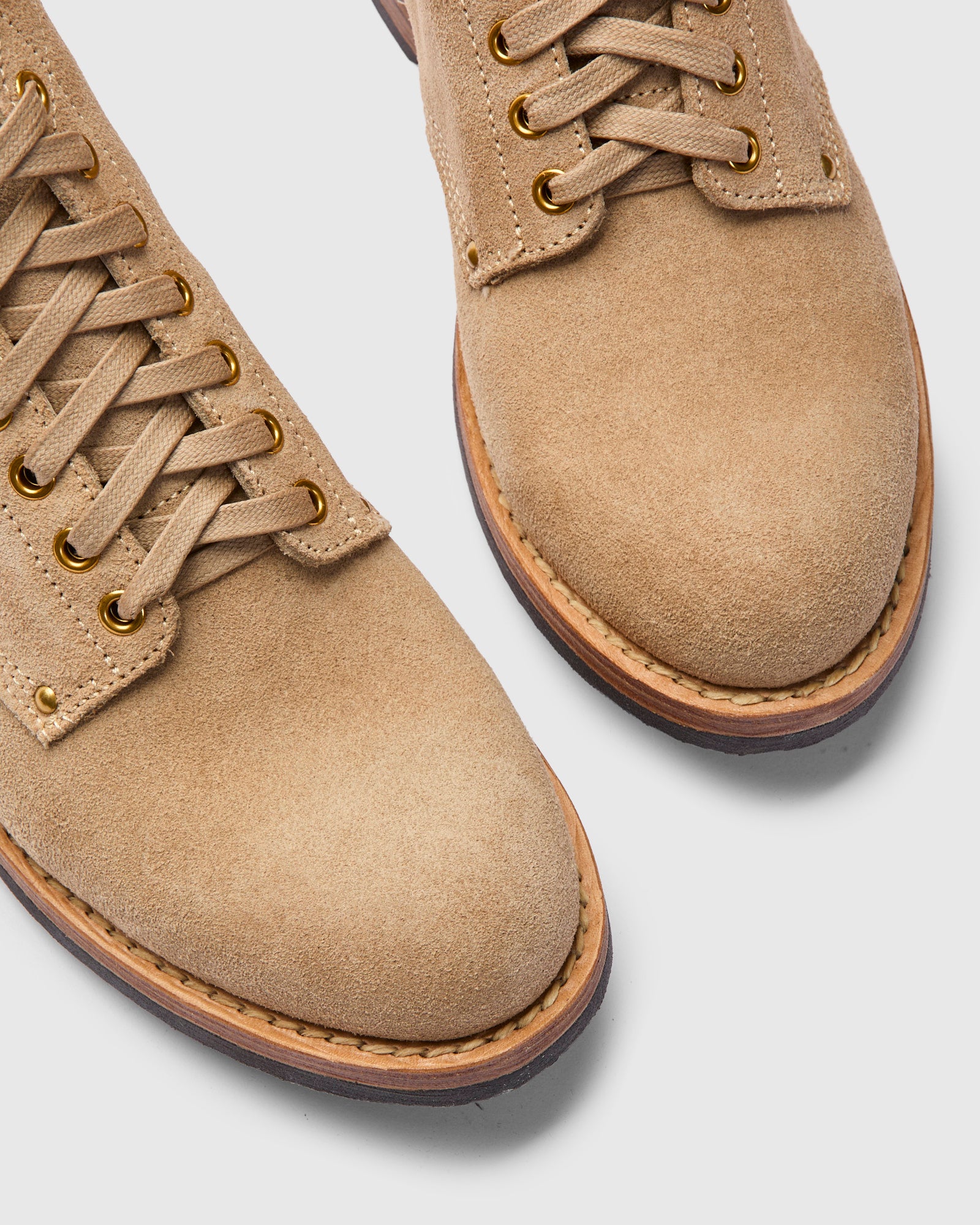 Brigadier Boots-Folk in Sand Suede – Blue Owl Workshop