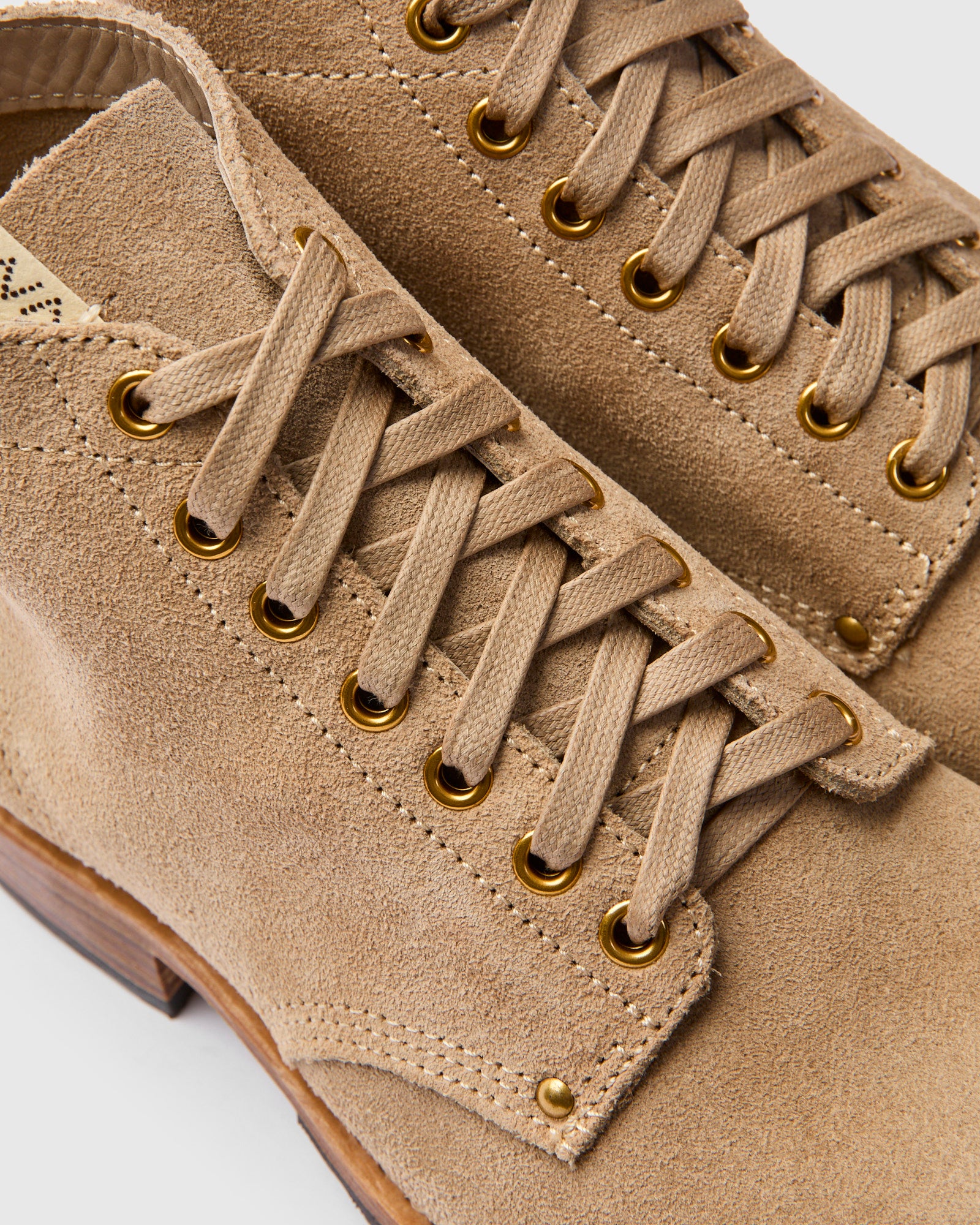 Brigadier Boots-Folk in Sand Suede – Blue Owl Workshop