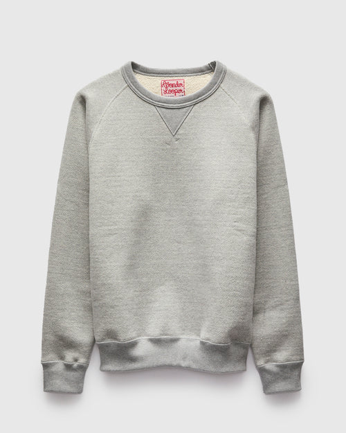 Double Heavyweight French Terry 25.8oz Crewneck in Heather Grey