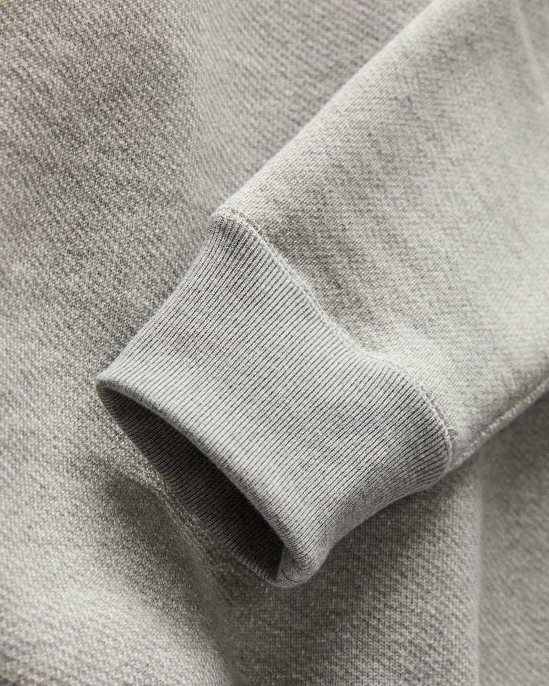 Double Heavyweight French Terry 25.8oz Crewneck in Heather Grey