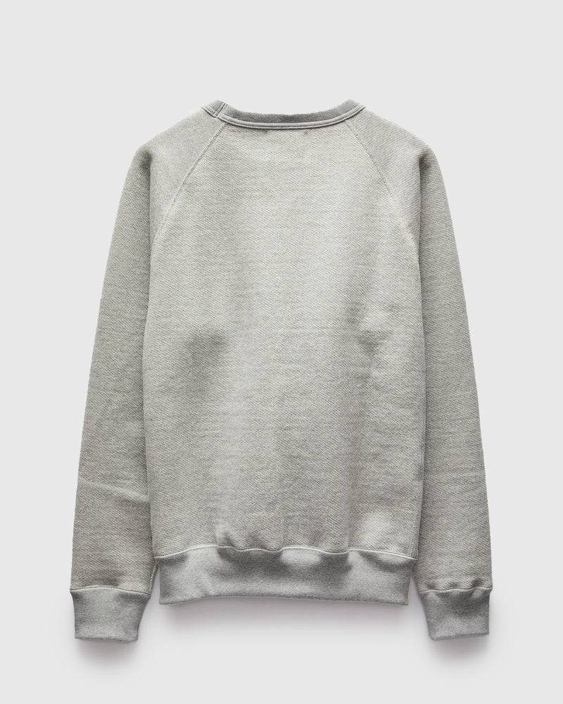 Double Heavyweight French Terry 25.8oz Crewneck in Heather Grey