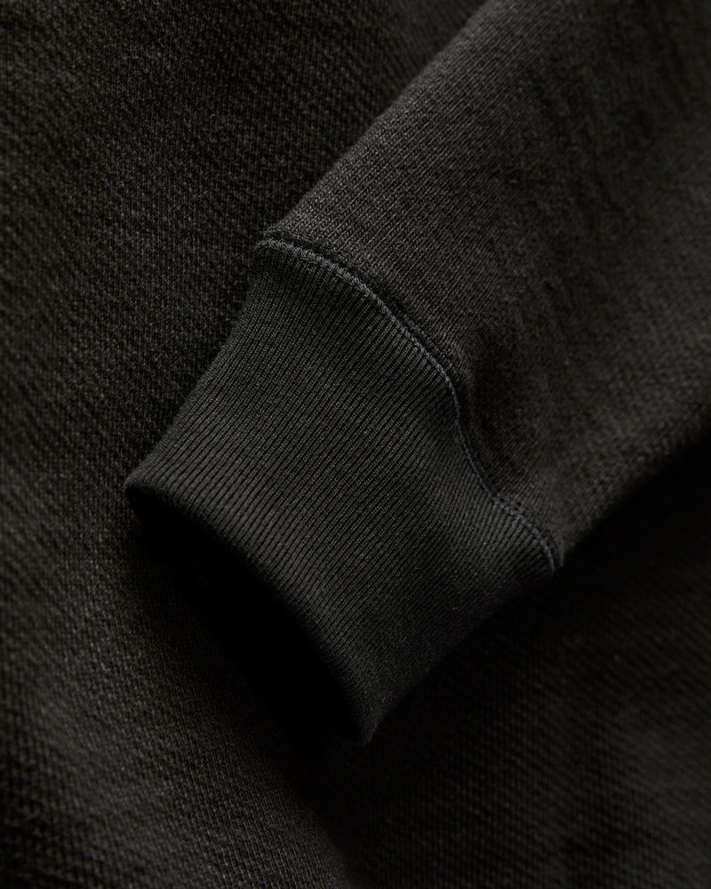 Double Heavyweight French Terry 25.8oz Crewneck in Sumi Black