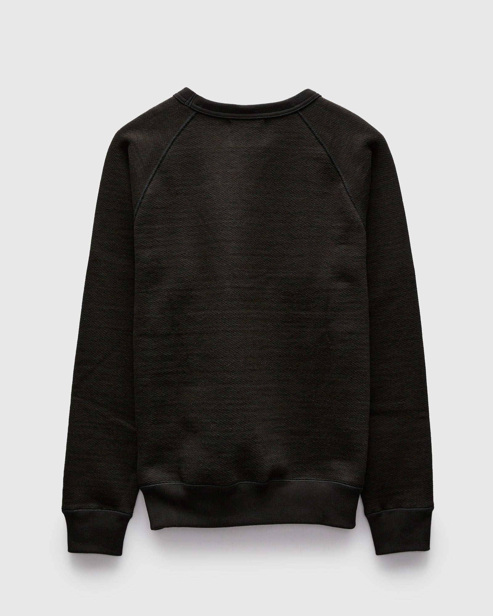 トゥットゥルー様 Double Heavyweight French Terry 25.8oz Crewneck in Sumi Black