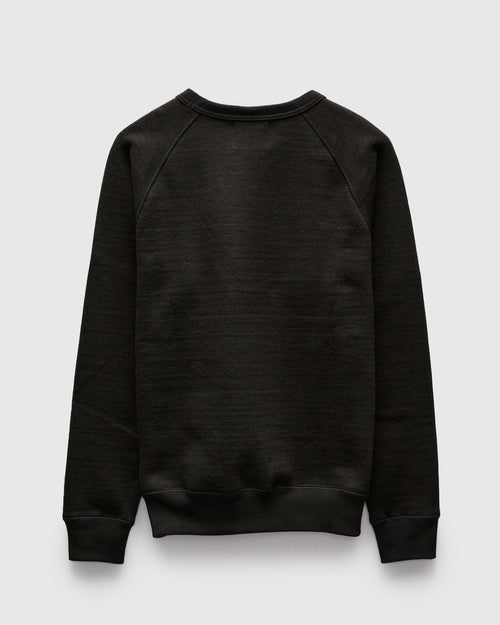 Double Heavyweight French Terry 25.8oz Crewneck in Sumi Black