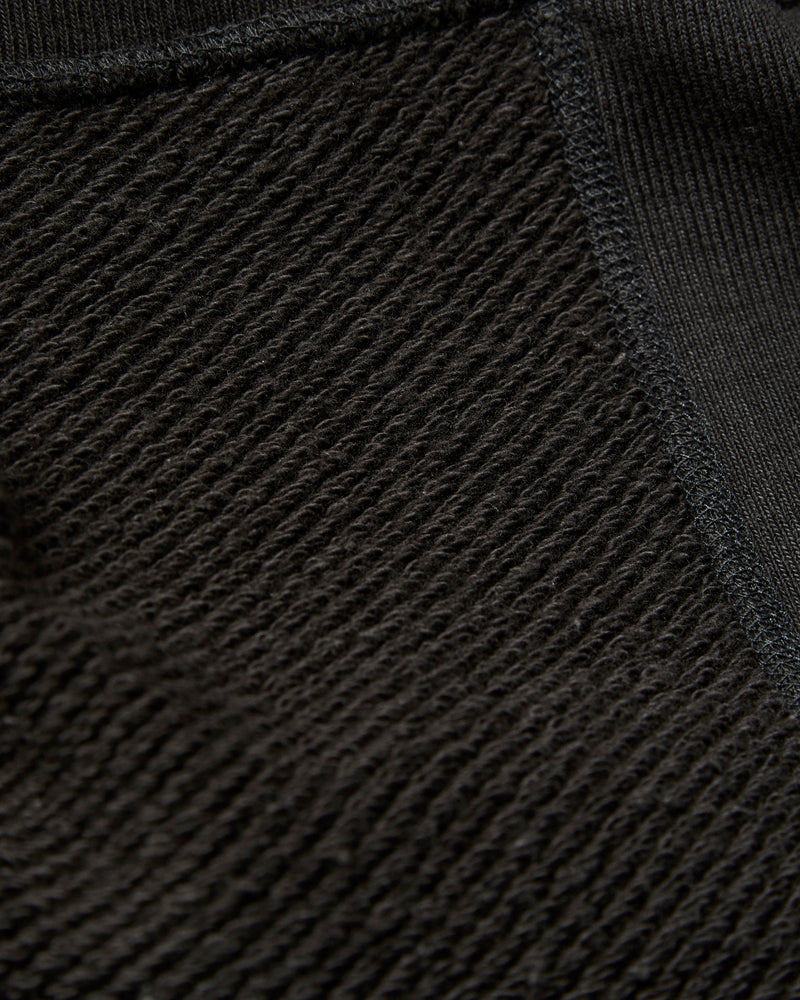 Double Heavyweight French Terry 25.8oz Crewneck in Sumi Black