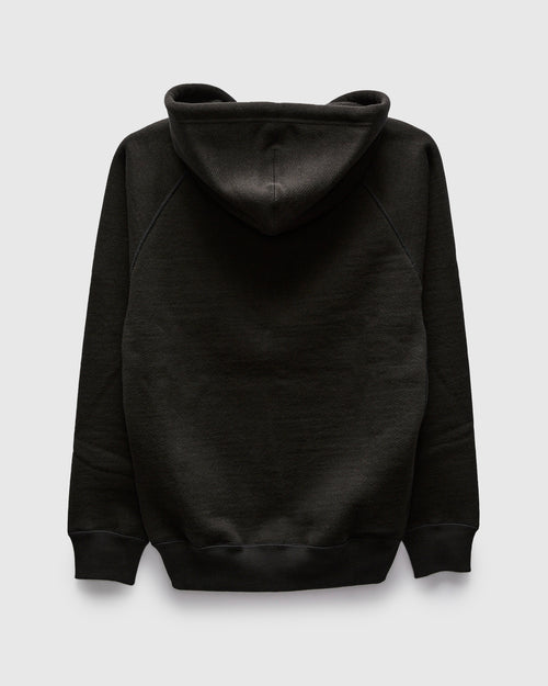 Double Heavyweight French Terry 25.8oz Zip Hoodie in Sumi Black