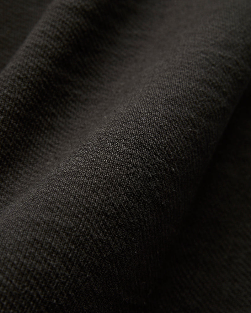 Double Heavyweight French Terry 25.8oz Zip Hoodie in Sumi Black