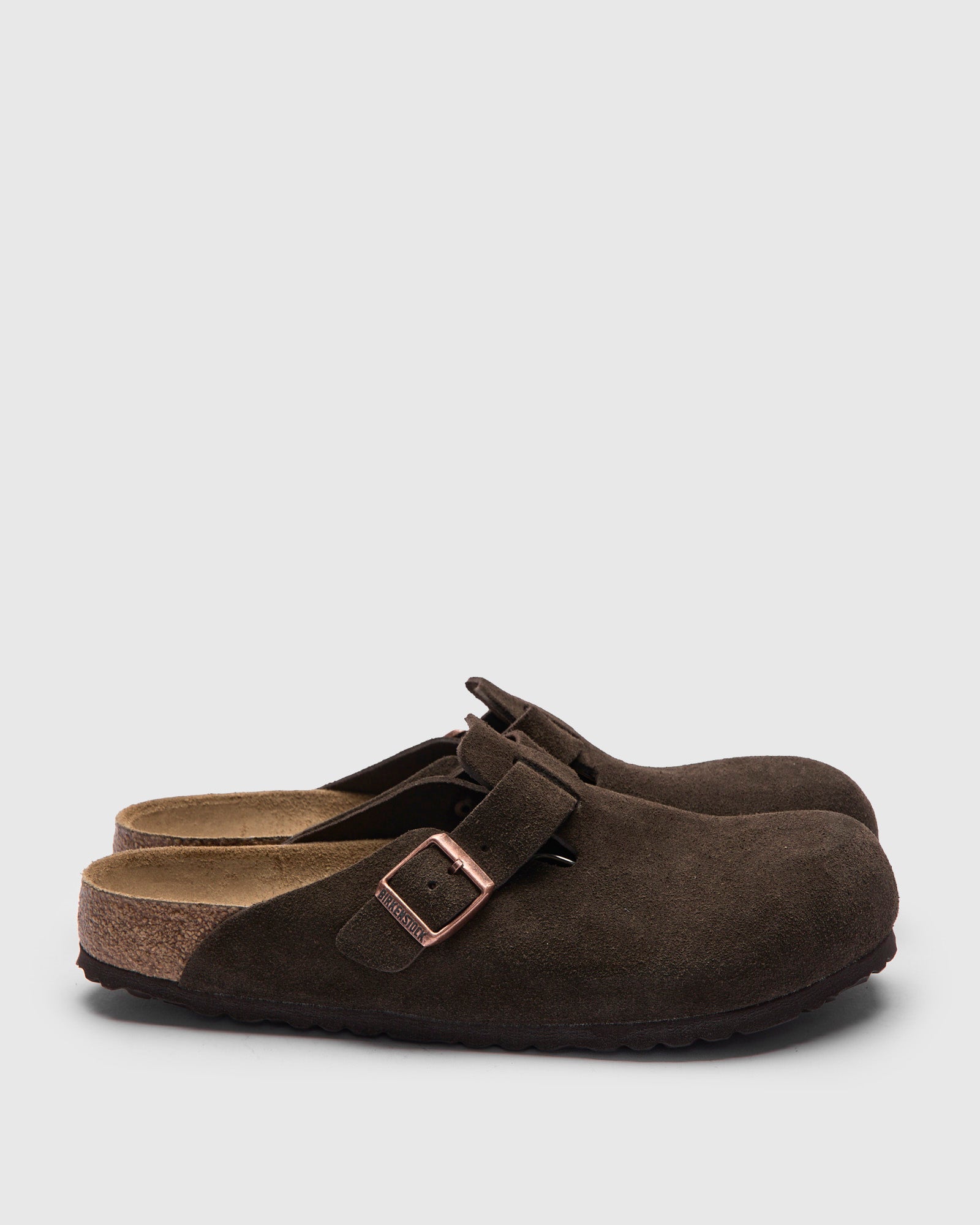 Boston Clog in Mocha Suede SFB – Blue Owl Workshop