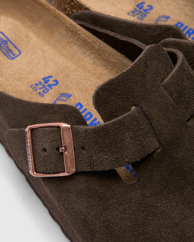 Boston Clog in Mocha Suede SFB