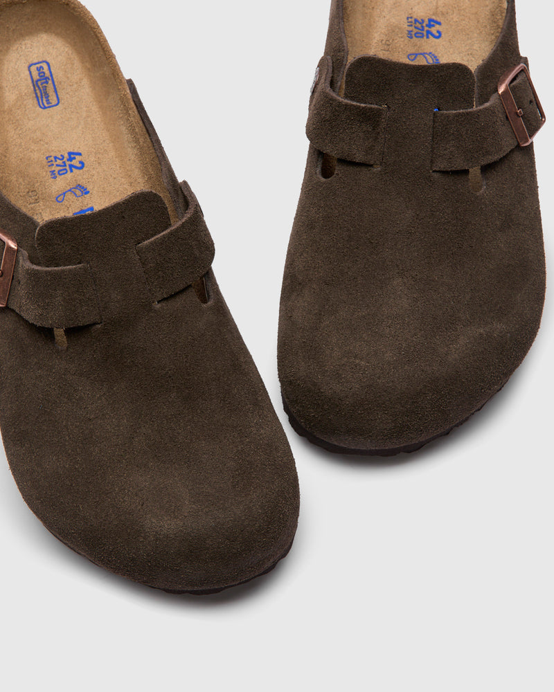 Boston Clog in Mocha Suede SFB