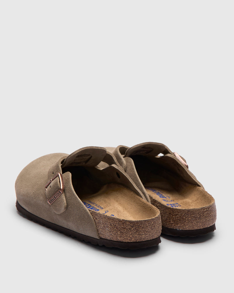 Boston Clog in Taupe Suede SFB