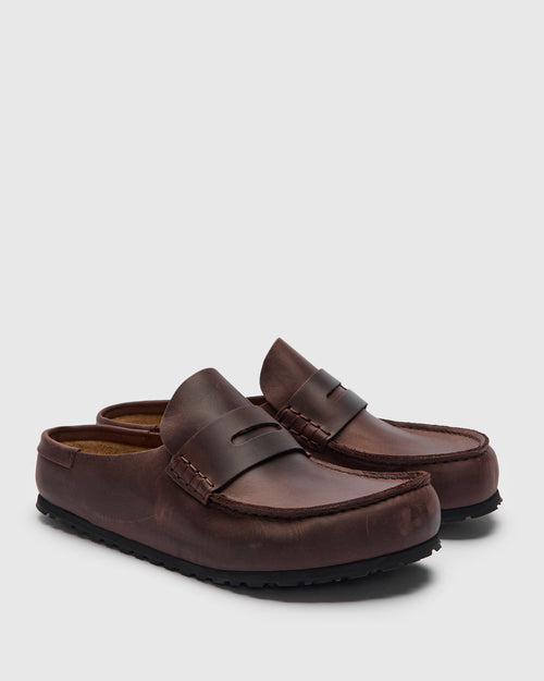 Naples Wrapped Clog in Habana Oil Leather