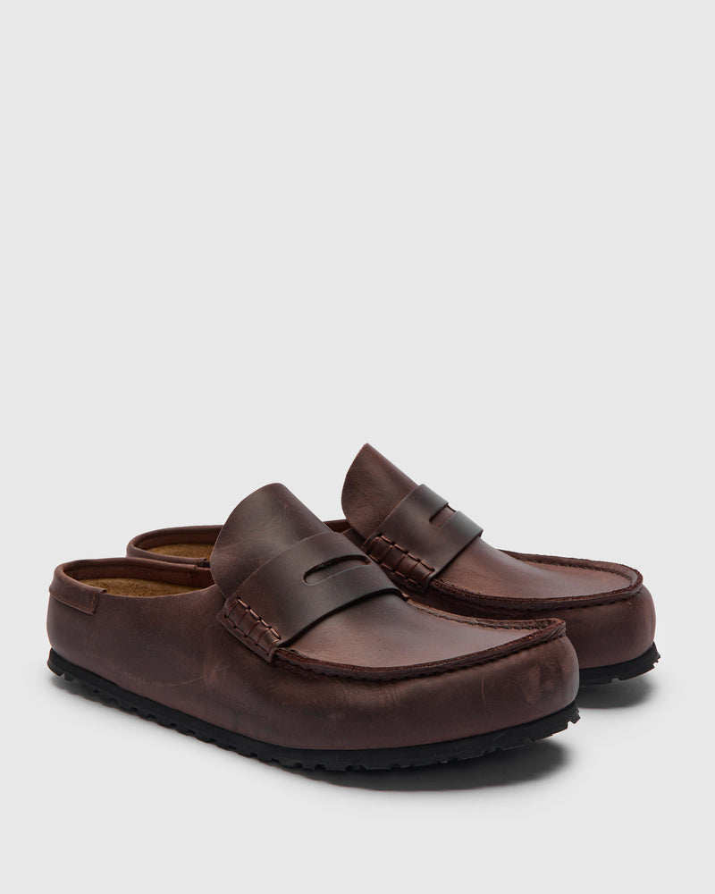 Naples Wrapped Clog in Habana Oil Leather