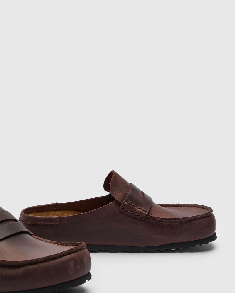 Naples Wrapped Clog in Habana Oil Leather