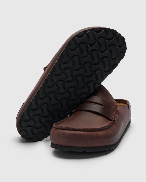 Naples Wrapped Clog in Habana Oil Leather