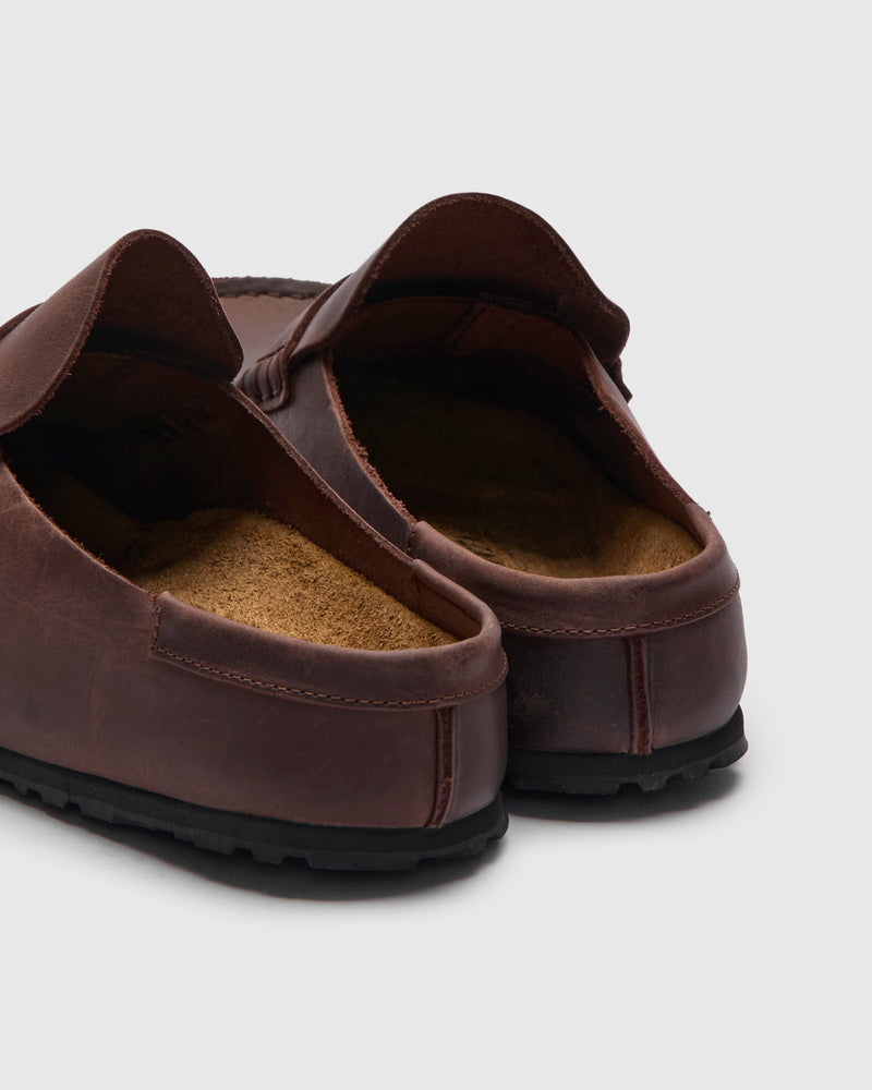 Naples Wrapped Clog in Habana Oil Leather