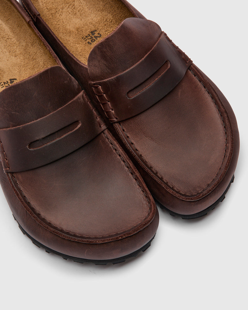 Naples Wrapped Clog in Habana Oil Leather
