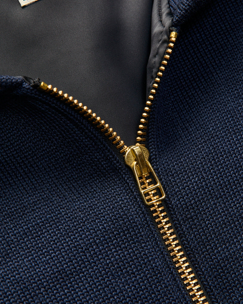 "Full Throttle" Moto Hoodie in Dark Navy