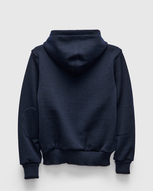 "Full Throttle" Moto Hoodie in Dark Navy
