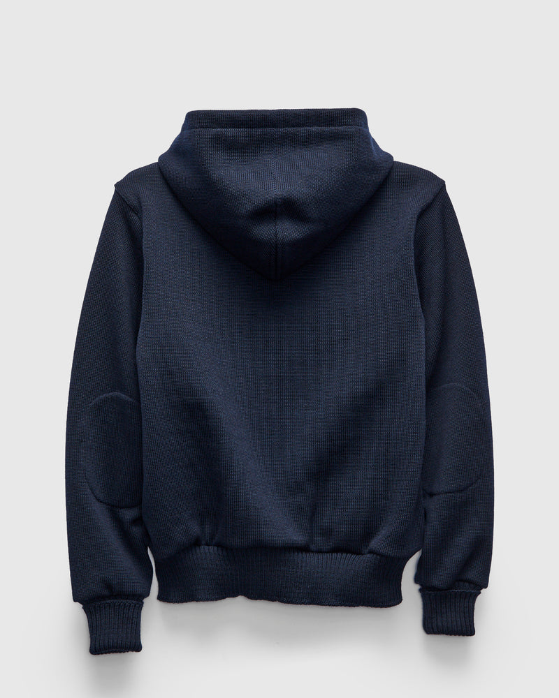 "Full Throttle" Moto Hoodie in Dark Navy