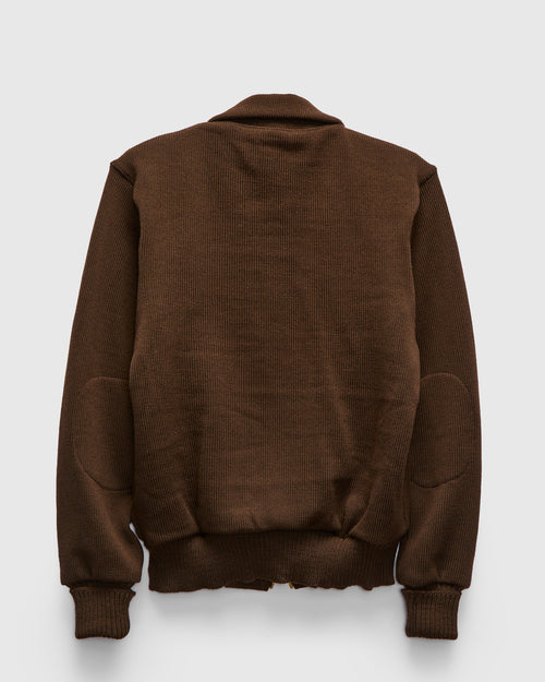 "Full Throttle" Moto Sweater in Brown