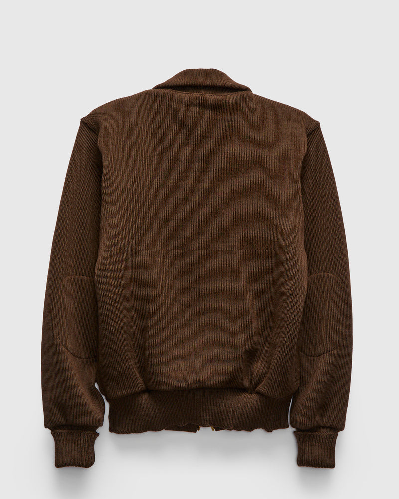 "Full Throttle" Moto Sweater in Brown