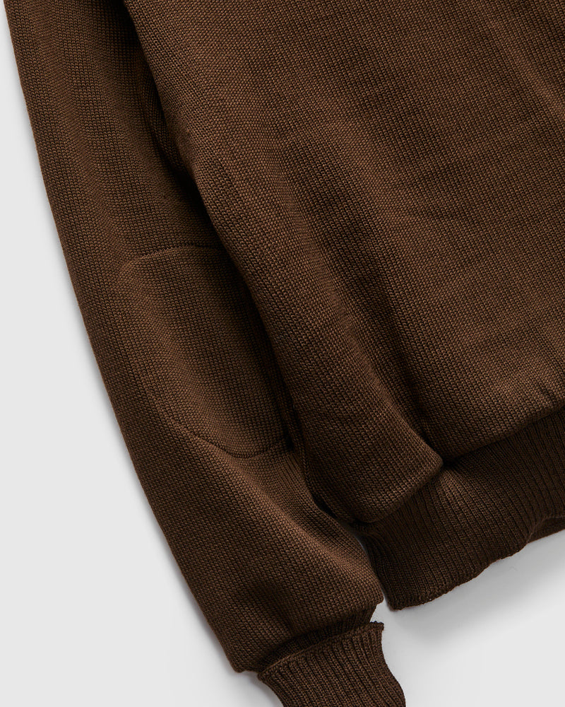 "Full Throttle" Moto Sweater in Brown