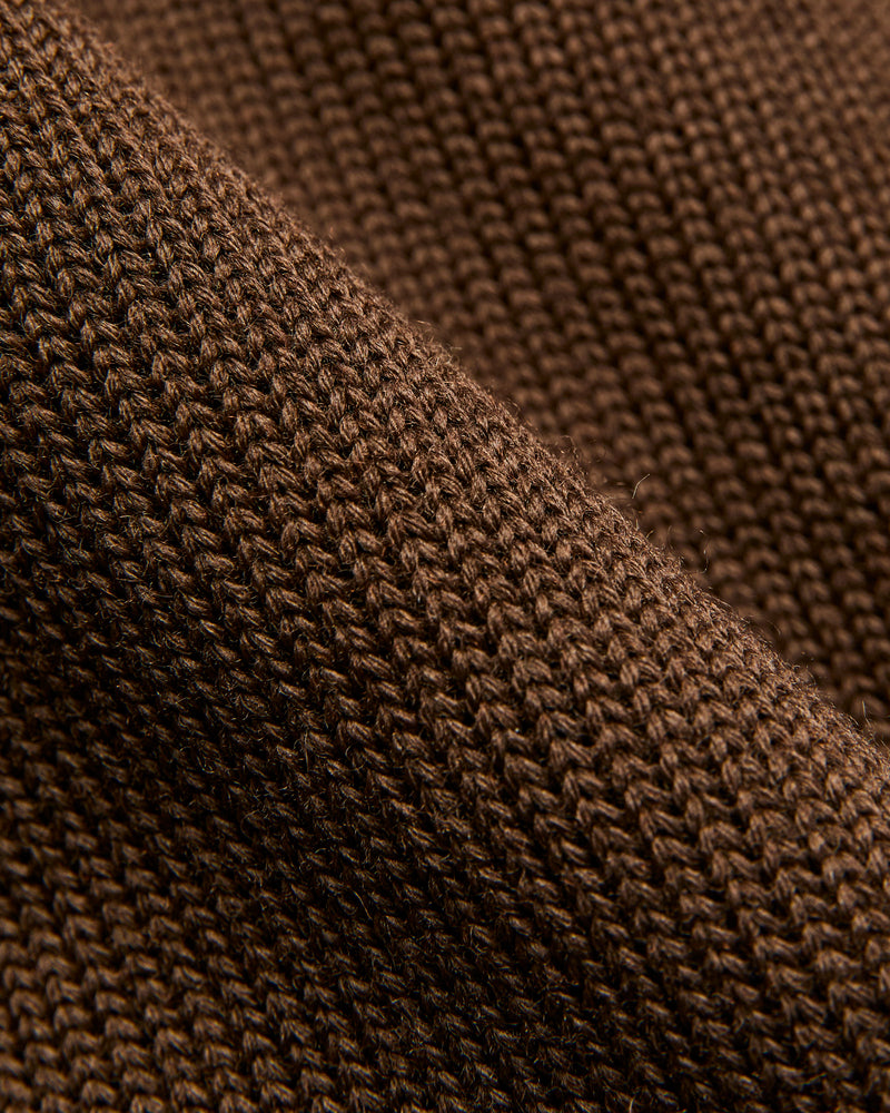 "Full Throttle" Moto Sweater in Brown