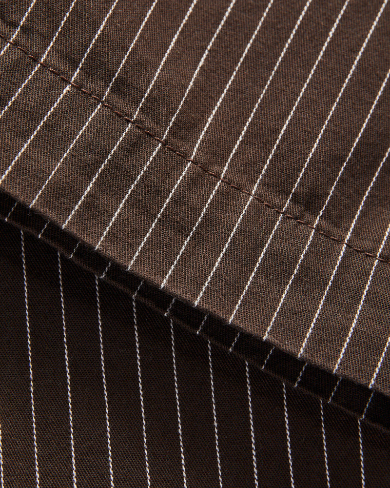 Duster Pant in Brown Stripe