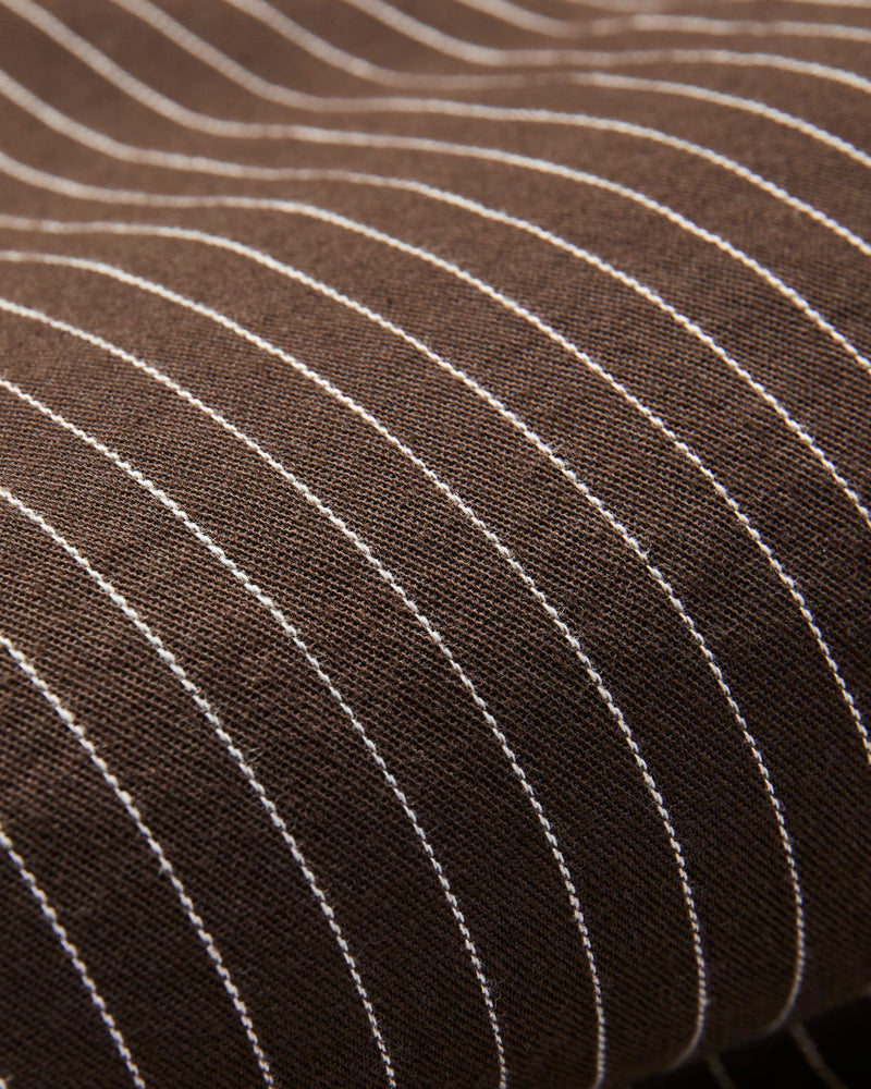 Duster Pant in Brown Stripe