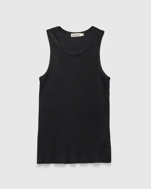 Two-Bit Ribbed Tank in Midnight
