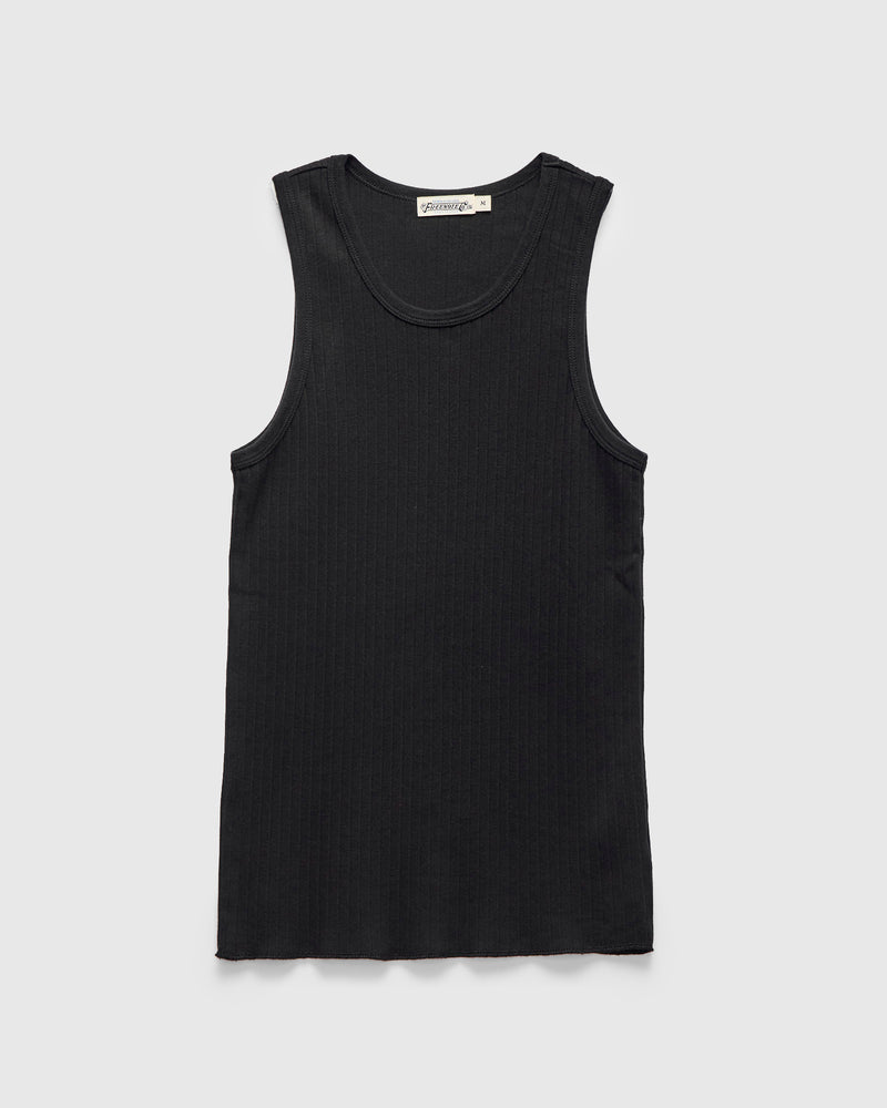 Two-Bit Ribbed Tank in Midnight
