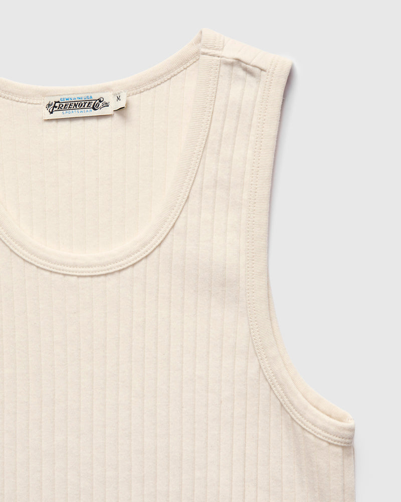 Two-Bit Ribbed Tank in Natural