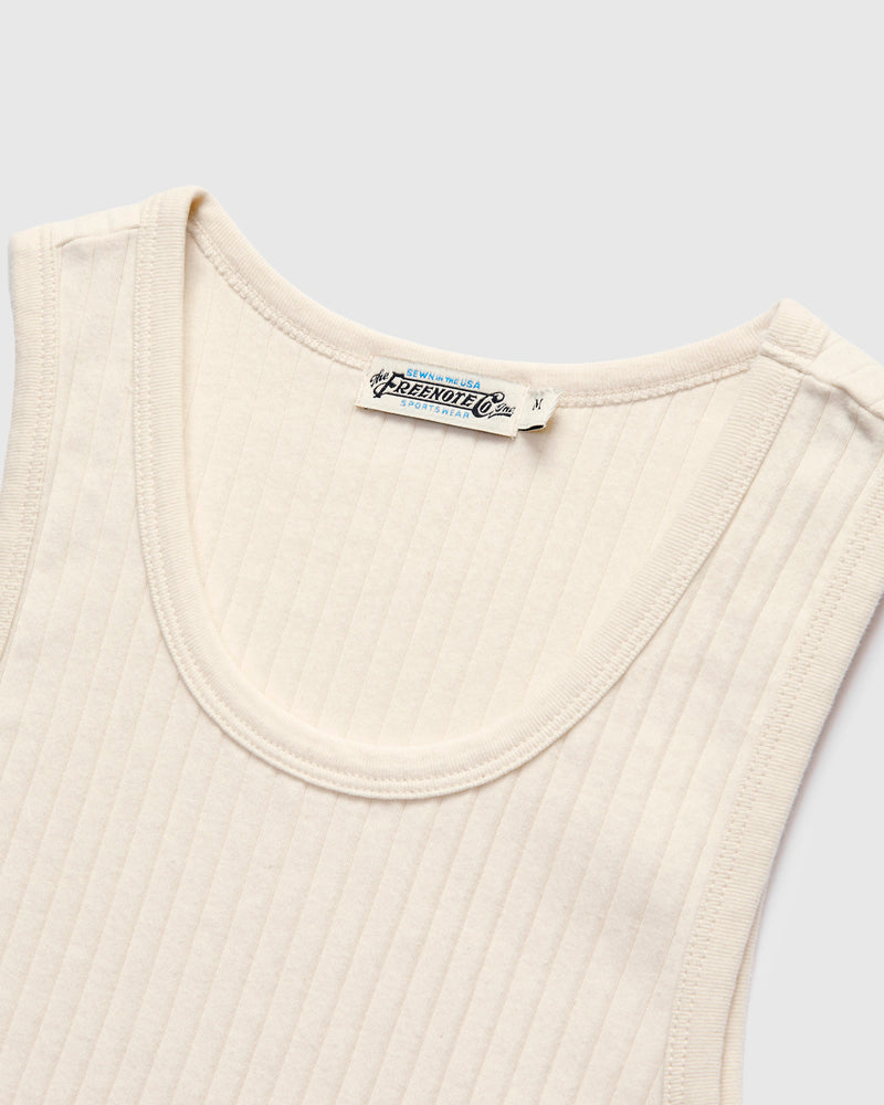 Two-Bit Ribbed Tank in Natural